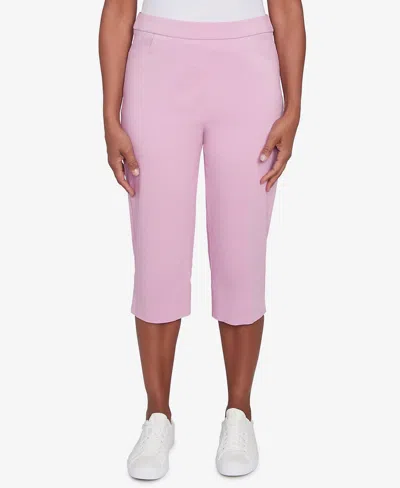 ALFRED DUNNER WOMEN'S CLASSIC FLAT FRONT ALLURE CLASSIC CLAMDIGGER PANT