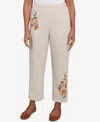 Alfred Dunner Copper Canyon Womens Plus Straight Ankle Pant In Neutral