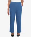 Alfred Dunner Plus Size Classic Denim Pull-on Straight-leg Pants In Medium Denim