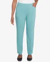 Alfred Dunner Women's Lake Victoria Pull-on Millennium Average Length Pants In Seafoam