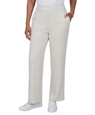 Alfred Dunner Women's Pull-on Straight-leg Pants In Neutral