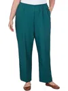 Alfred Dunner Alf Dunner Plus Size Classic Full Elastic Mid Rise Average Length Pant In Blue