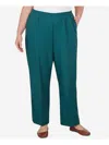 Alfred Dunner Alf Dunner Plus Size Classic Full Elastic Mid Rise Average Length Pant In Blue