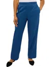 ALFRED DUNNER WOMENS HIGH RISE STRETCH STRAIGHT LEG PANTS