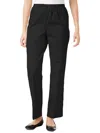 Alfred Dunner Classics Twill Pull-on Pants In Black