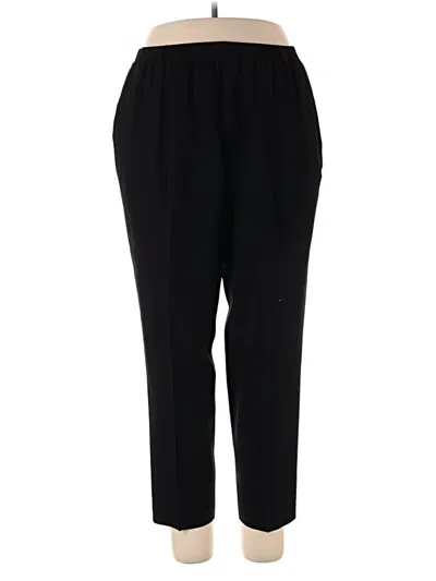 Pre-owned Alfred Dunner Wool Pants In Black