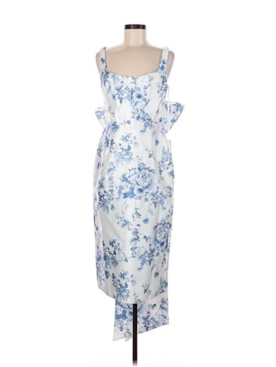 Alfred Sung Casual Dress In Blue