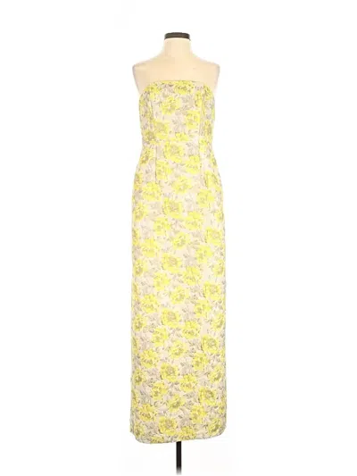Pre-owned Alfred Sung Casual Dress In Yellow
