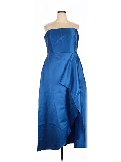 Pre-owned Alfred Sung Cocktail Dress In Blue