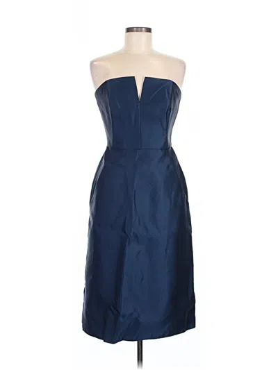 Pre-owned Alfred Sung Cocktail Dress In Blue