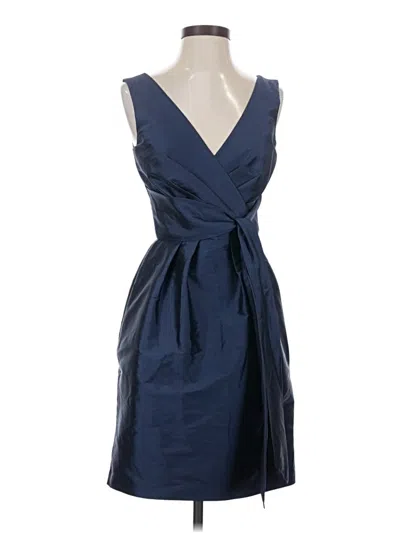 Pre-owned Alfred Sung Cocktail Dress In Blue