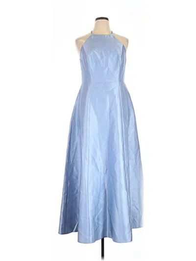 Pre-owned Alfred Sung Cocktail Dress In Blue