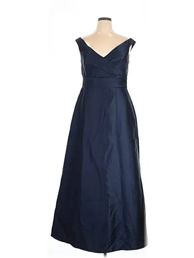 Pre-owned Alfred Sung Cocktail Dress In Blue