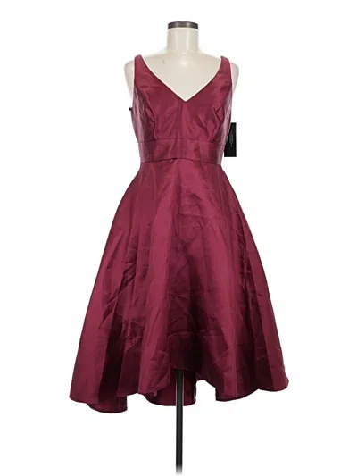 Alfred Sung Cocktail Dress In Burgundy
