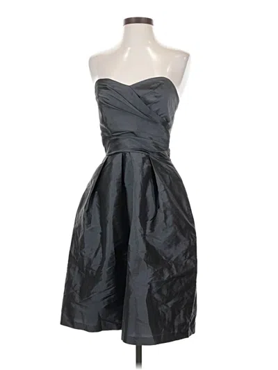 Pre-owned Alfred Sung Cocktail Dress In Gray