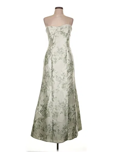 Pre-owned Alfred Sung Cocktail Dress In Ivory