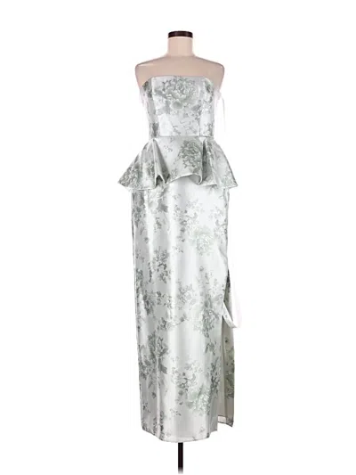 Alfred Sung Cocktail Dress In Silver