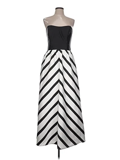 Pre-owned Alfred Sung Cocktail Dress In Silver