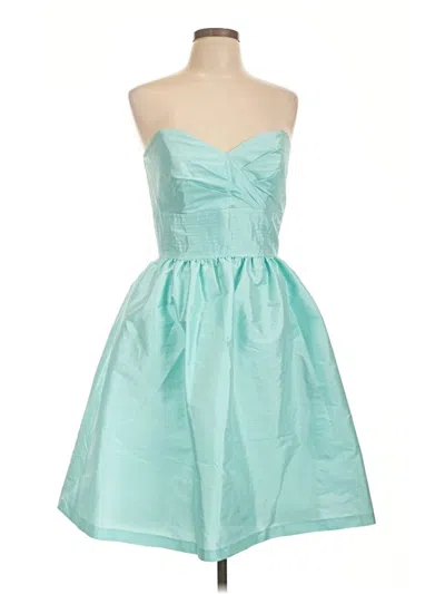Pre-owned Alfred Sung Cocktail Dress In Teal