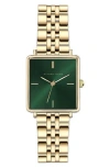 Alfred Sung Harmony Bracelet Watch, 22mm X 24mm In Gold