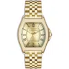 Alfred Sung Heritage Tonneau Bracelet Strap Watch, 22mm X 32mm In Gold