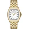 Alfred Sung Heritage Tonneau Bracelet Strap Watch, 22mm X 32mm In Gold