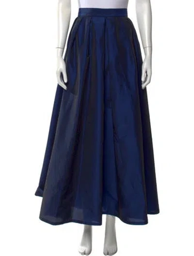 Pre-owned Alfred Sung Long Skirt In Blue