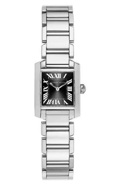 Alfred Sung Mini Square Two-hand Quartz Bracelet Watch, 20mm X 20mm In Metallic
