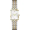 Alfred Sung Octavia Two-tone Bracelet Watch, 19.5mm X 24mm In Two Tone