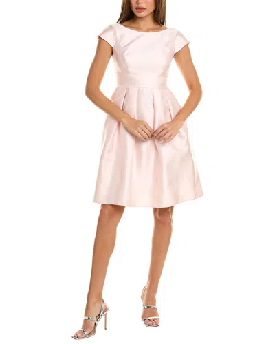 Alfred Sung Pleated Cocktail Dress In White