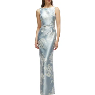 Alfred Sung Sleeveless Satin Twill Column Gown