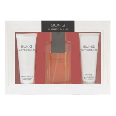 Alfred Sung Sung 3 Piece Gift Set 3 Piece Gift Set With 3.4 oz Edt In Multi