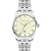 Alfred Sung Tempus Stainless Steel Bracelet Watch, 42mm In Silver/linen