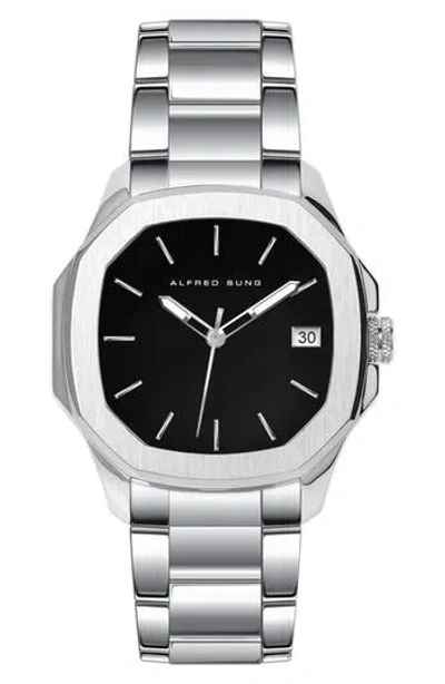 Alfred Sung Three-hand Quartz Watch, 42mm In Metallic