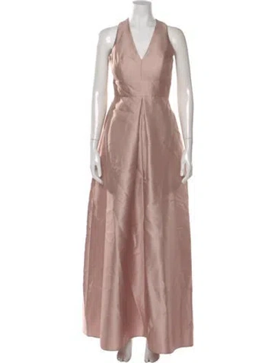 Pre-owned Alfred Sung Vintage Long Dress In Pink