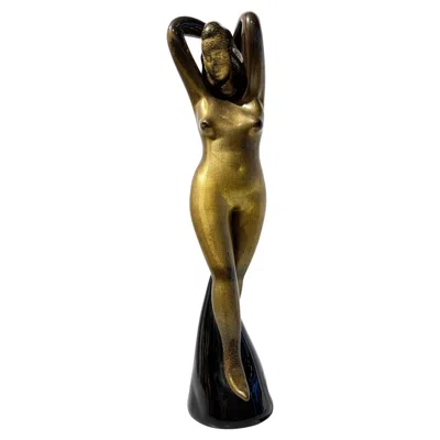 Pre-owned Alfredo Barbini Glass Figurine, , Murano 1938 In Gold