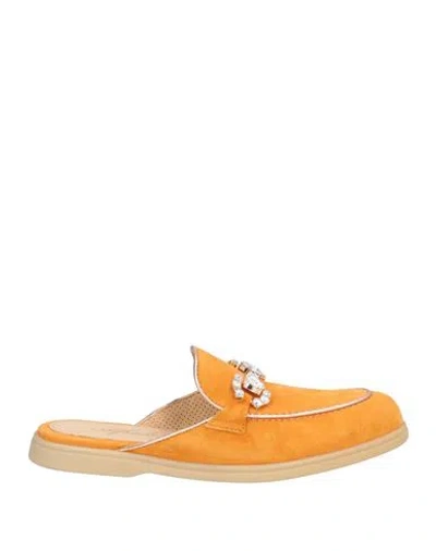 Alfredo Giantin Woman Mules & Clogs Mandarin Size 7 Leather