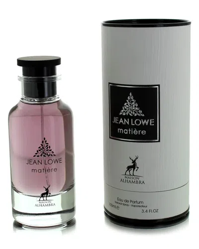 Alhambra Unisex 3.4oz Jean Lowe Matiere Edp Spray