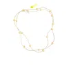 Ali & Bird Jewelry Pearl On Silver Necklace In Blush In Gold