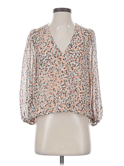 Pre-owned Ali & Jay 3/4 Sleeve Blouse In Tan