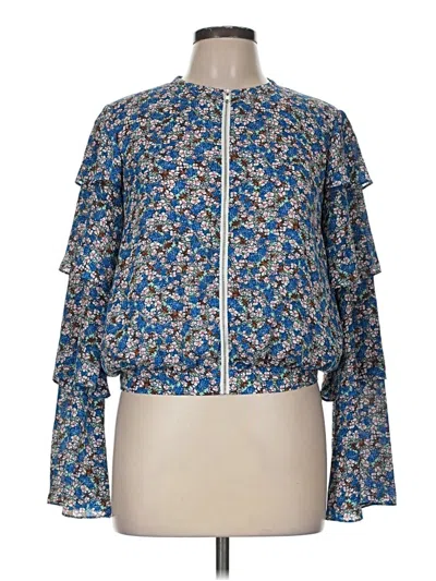 Pre-owned Ali & Jay Long Sleeve Blouse In Blue