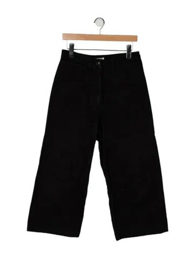 Pre-owned Ali Golden High-rise Wide Leg Jeans In Black