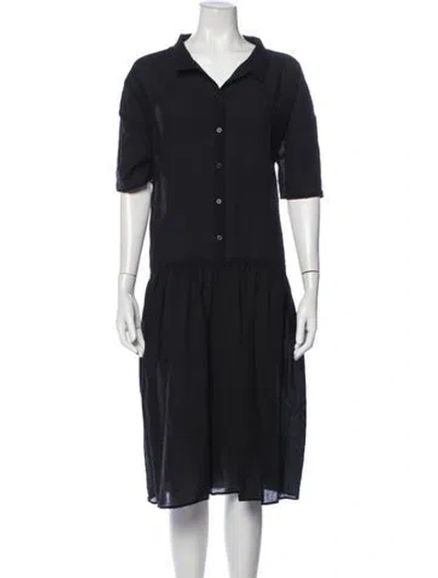 Pre-owned Ali Golden Midi Length Dress In Black