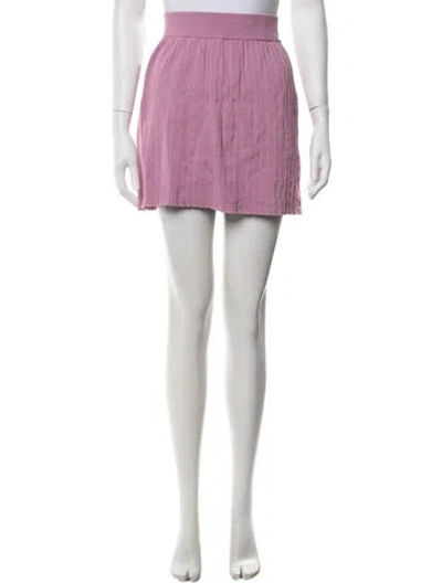 Pre-owned Ali Golden Mini Skirt In Purple