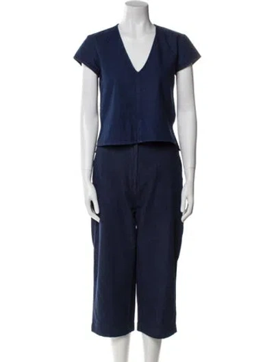 Pre-owned Ali Golden Pant Set In Blue