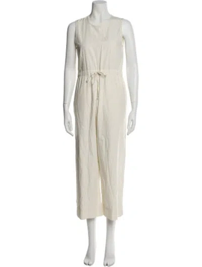 Pre-owned Ali Golden Scoop Neck Jumpsuit In Neutral