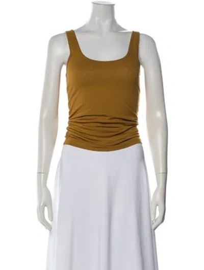 Pre-owned Ali Golden Scoop Neck Sleeveless Top In Neutral