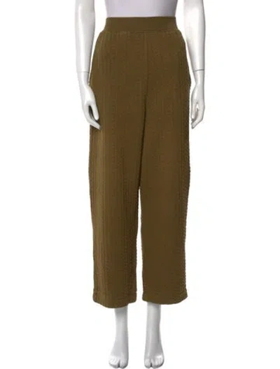Pre-owned Ali Golden Wide Leg Pants In Green
