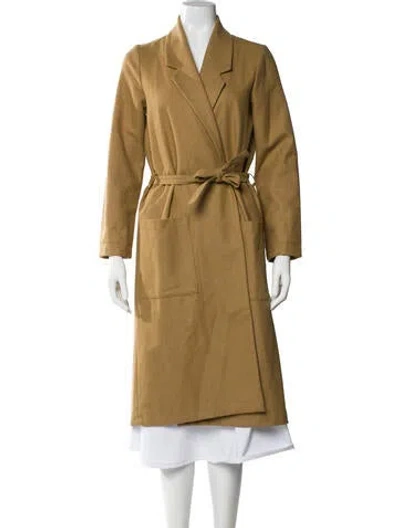 Pre-owned Ali Golden Wool Trench Coat In Neutral