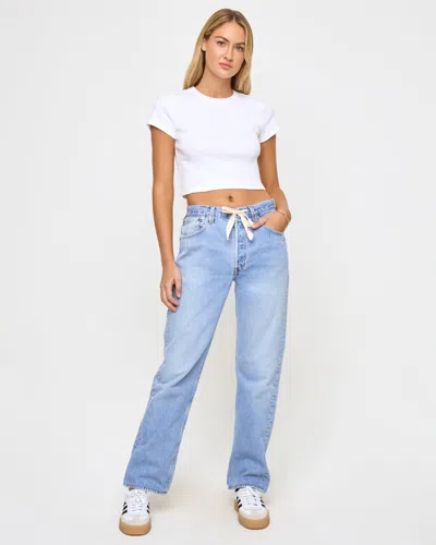 Ali Grace Aligrace Baggy Drawstring Pant In Blue